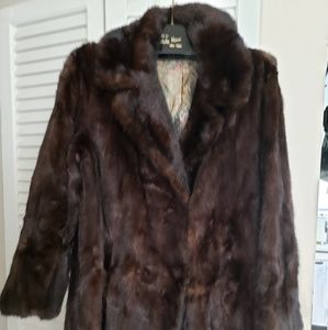 Vintage Dark Mink Full Length Coat